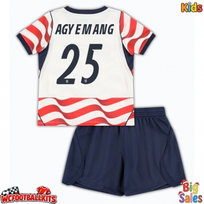 United States Patrick Agyemang #25 Replica Home Stadium Kit for Kids World Cup 2026 Short Sleeve (+ pants)